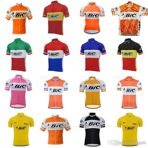 Bic team ciclismo jersey Verano manga corta para hombre ciclismo ropa MTB bicicleta camisa Ropa Ciclismo Hombre secado rápido montar Tops ropa deportiva F61402