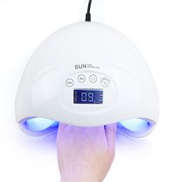 2018 SUN5 plus nageldroger 48 W Dual UV LED-lamp nagel voor nageldroger Gellak uithardingslicht met infraroodsensor Y181009071514468