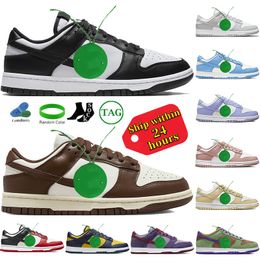 Dunks Low Retro Casual Shoes Designer Mens Womens Shoe SB White Black Panda Grey Fog pink paisley OG Sneakers Dunke Triple Pink UNC Chunky Dunky Men Platform Trainers