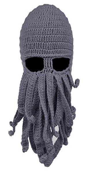 2018 Unisex Octopus Knited Wool Ski Face Masks Evento Fiesta de Halloween HABLO Capa de calamar de calamares Regalos Cool Mask3251213