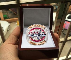 2018 Washington Cup Ship Ring met houten display box fan mannen cadeau groothandel drop verzending1832012