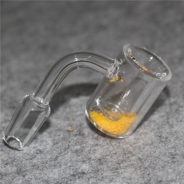 Beracky Fumer Quartz Thermochromique Banger 10mm 14mm 18mm Mâle Femelle Jaune Bleu Sable Couleur Changeante Ongles En Quartz Pour Verre Eau Bongs Dab Rigs