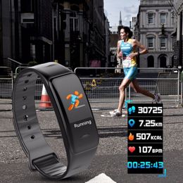 C1S Fitness Trackers Smart Armband Activiteit Hartslag Bloeddruk Monitor IP67 Waterdicht Smart Poland voor Smartphone