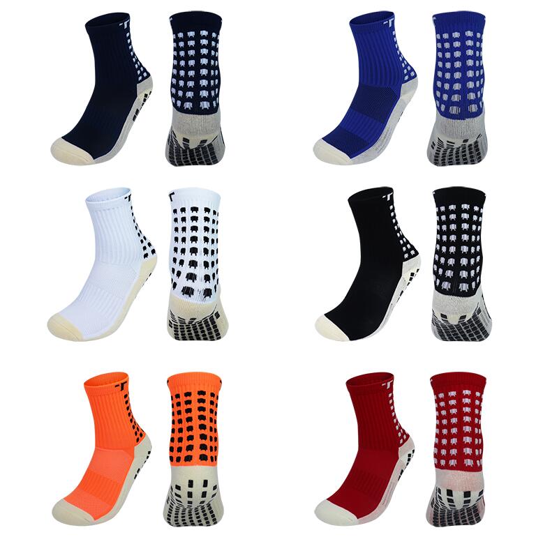 mescoli i calzini di calcio di vendite di ordine di calcio Calcetines antisdrucciolevoli del cotone di qualità dei calzini di calcio degli uomini di Trusox con Trusox