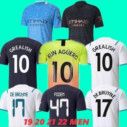 2019 2020 2021 2022 MANs ciudades hogar GREALISH SOCCER JERSEYS DE BRUYNE FODEN HAALAND FERRAN G.JESUS 19 20 21 22 23 Ciudad visitante MAHREZ TERLING MANS CITIES camisetas de fútbol