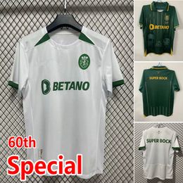 Sporting CP 23 24 Lisboa Soccer Jerseys 60 Anniversary Lisboa Special Coates Mathieu Jovane Sarabia 2023 Camisa de fútbol Sporting Clube de Fútbol Vietto Maillot de Futol