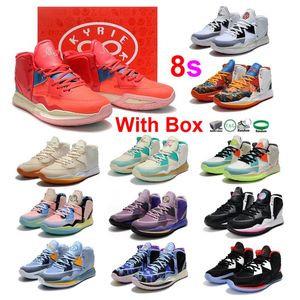 Kyrie 8 Basketbalschoenen 1 World 1 People Fire and Ice Infinity Keep Sue Fresh Two Way Valentine Day Men Shoe With Box Sneakers Sports