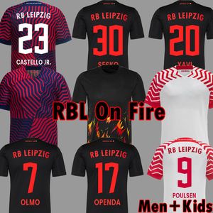 RB Leipzig 20 21 Camiseta de fútbol local visitante tercero OLMO Camiseta HEE-CHAN Maillot HALSTENBERG SABITZER 2020 2021 Kits de camiseta de fútbol Uniforme de CUNHA