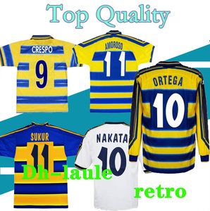 1998 1999 2000 Parma CRESPO Retro voetbalshirt 01 02 03 INGLEES GERVINHO KARAMOH voetbalshirt AMOROSO F.CANNAVARO THURAM oude maillot