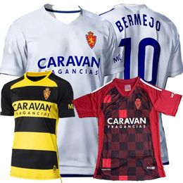 2023 2024 Real Saragosse Soccer Jerseys MANU VALLEJO BAKIS AGUADO VALERA MESA BERMEJO IVAN MELLEJO 23 24 chemise de football pour hommes et enfants