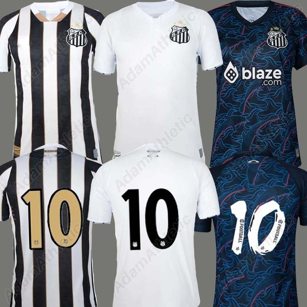 FC Santos Jersey 2024 Pele Neymar Jr Santos Camisa de fútbol 24 25 Camisa Joao Paulo Sandry A.Morelos Soccer Jersey