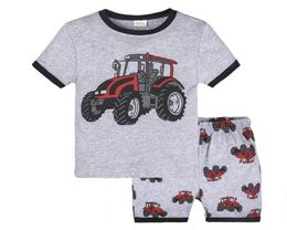 2019 2pcs Toddler Kids Baby Boys Filles Pyjamas Cartoon Print Tops Shorts tenues Set Drop Baby Clothes2096960