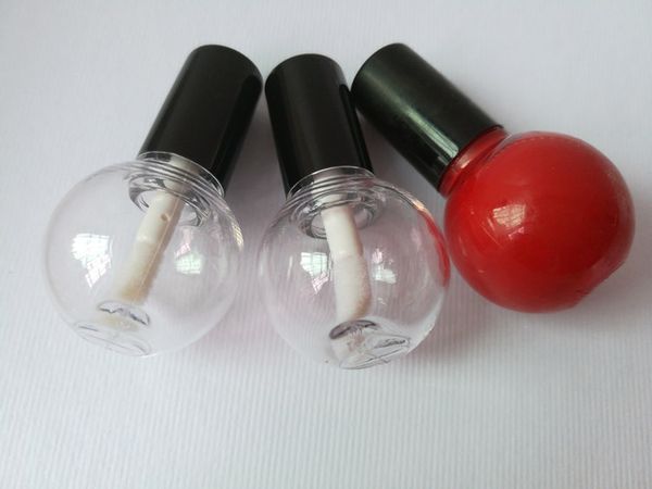 2019 300 pièces boule de haute qualité petite ampoule mignonne forme tube de couleur des lèvres VE rouge à lèvres bouteille en plastique
