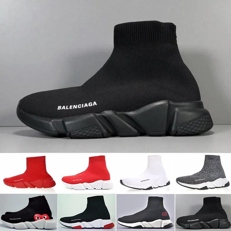 balenciaga chaussette noir et rouge