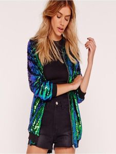 2019 Autumn Women Poolin Coat Green Bomber Jacket Long Sleeve Zipper Streetwear Tunic Loose Casual Basic Lady Winter Outdersear 6517706707