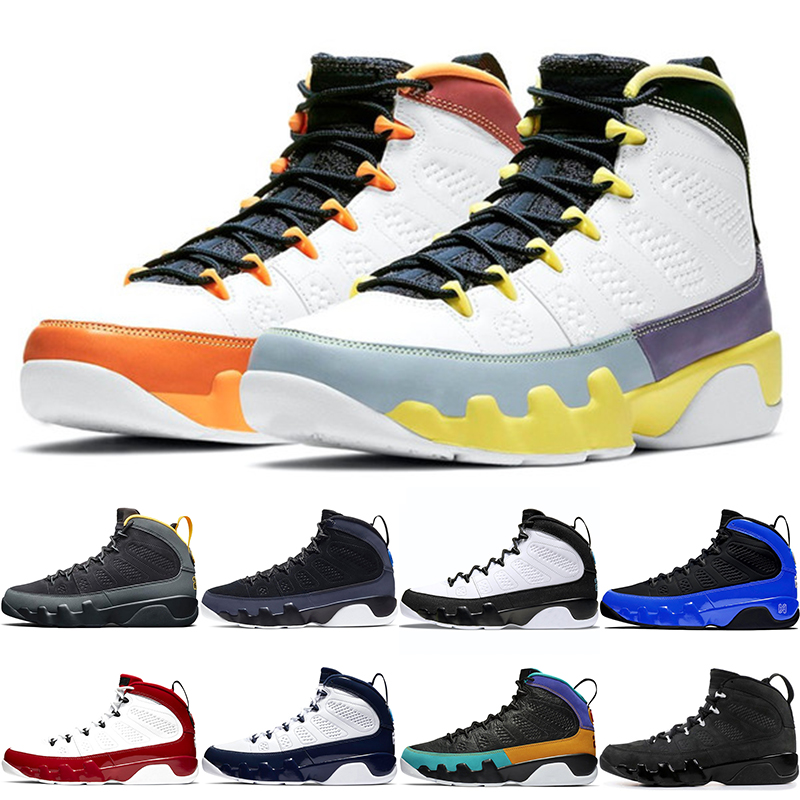 Change The World Men Basketball Shoes 9s University Gold Gym Red Racer Blue Regon ducks Mens Trainers Sports Sneaker Size 40-47