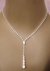 2019 Bling Crystal Bridal Sieradenset Silverted Necklace Diamond oorbellen Bruiloft sieraden Sets voor bruid bruidsmeisjes Women A9654228