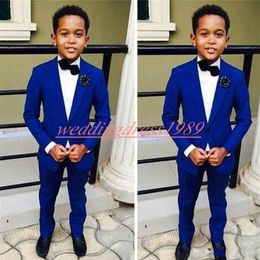 2019 Boy Suit Tuxedos Best Man Grooms Man Sans Boy's Formal Wedding Tuxedos Kids cosits Veste Pantalon 264Y