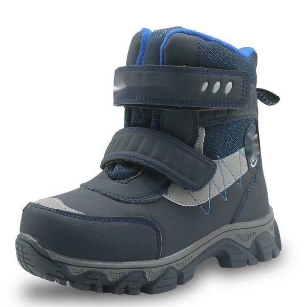 2019 Botas para niños cálidas antideslizantes para niños grandes de tamaño mediano a la moda de estilo minimalista con nieve para niños