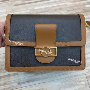 Sac de messager de mode élégant femmes oxydant la chaîne d'épalsine en cuir sac crossbody metis floral sac à main pochettes mollets en peau de veau à deux tons