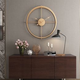 2019 Korte 3D -Europese stijl stille horloge wandklok modern ontwerp voor thuiskantoor decoratieve hangende klokken muur home decor t200616