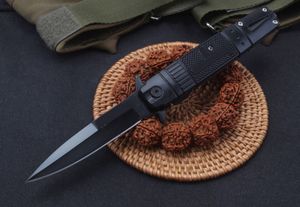 Cuchillo nuevo, cuchillos con apertura lateral, cuchillo asistido por resorte 5CR13MOV 58HRC Stee + mango de aluminio EDC, cuchillo de bolsillo plegable, equipo de supervivencia