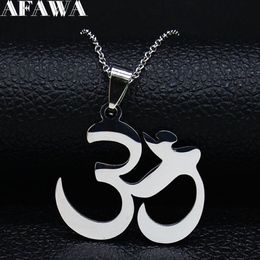 2019 Bouddha Lotus Mala Yoga Chakra Collier En Acier Inoxydable Femmes Couleur Argent Colliers Pendentifs Bijoux Cadeau colgantes N19919283Y