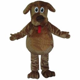 2019 Costume de mascotte de dessin animé remue les costumes de mascotte de chien Costumes de mascotte de fourrure moelleuse 2804