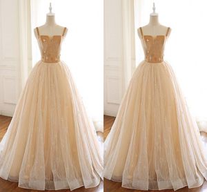2019 champagne 3D bloemen prom jurken strapless fluwelen tule jurken avondkleding paolo sebastian vestidos de fiesta formele jurk feest