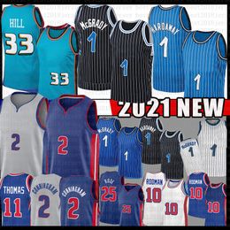 Cade Cunningham Grant Hill Basketball Jersey 2 33 Tracy McGrady Jonathan Isaac Penny Hardaway Isiah Thomas Dennis Rodman Jerseys 11 10