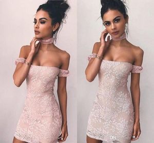 2019 Goedkope Schede Cocktailjurk Off Shoulder Applique Backless Bodycon Formele Wear Avond Prom Party Town Plus Size Custom Made
