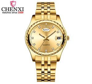 2019 Chenxi New Gold Watches Women Dress Watch Fashion Ladies Rhinestone Quartz horloges vrouwelijke polshorloge klokrelogio feminin4909498