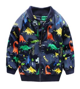 2019 niños primavera otoño estampado de dinosaurio abrigo con cremallera chaqueta ropa bebés niños prendas de vestir exteriores ropa para niños 3647004