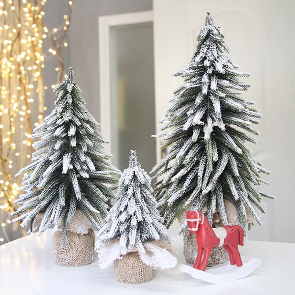 2019 Christmas Artificial Mini Xams Tree Table Topp Display Window Restauration Restaure Store Store Decorations Small Arbol de Navidad