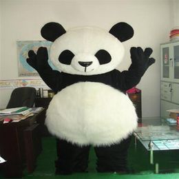 Disfraz clásico de mascota panda 2019, disfraz de mascota oso, disfraz de mascota panda gigante 309Y
