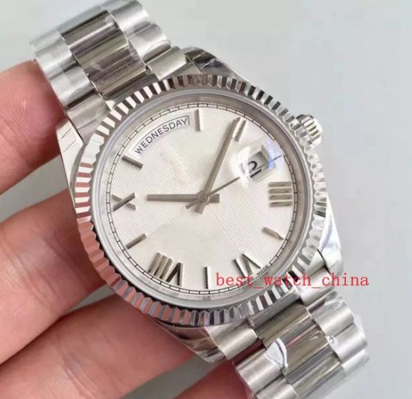 2019 reloj deportivo de lujo para hombres de estilo clásico 228206 40 MM números romanos blancos dial Zafiro 2813 reloj con movimiento de alta calidad Venta caliente