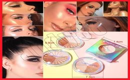 2019 CmaaDu cosmétiques 2 couleurs visage maquillage surligneur miroitant surligneur poudre pressée bronzants surligneurs Beauty9607040