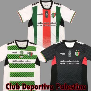 2024 2025 Club Deportivo Palestino Soccer Jersey Home Away Black White 24 25 CD Palestino Numéro de nom personnalisé Kits Palestine Kits Football