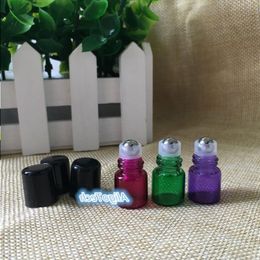 2019 Kleurrijke 1 ml Kleine Glazen Roller Flessen Mini Buis Glas Roll-On Geur Parfumflesjes Hervulbare Draagbare Parfum Roll On Bo Qxnu