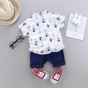 2019 comfortabele casual hot selling populaire bedrukte shirts met korte mouwen bulk groothandel kinderkleding jongens kinderkleding