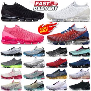 nike air vapormax flyknit 3.0 vaporfly vapor max chaussures de course pour hommes femmes baskets triple noir blanc rouge bleu formateurs de sports de plein air vapour max