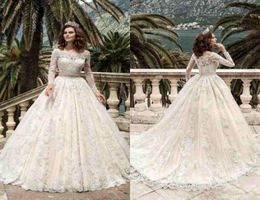 2019 Designer manches longues robes de mariée en dentelle robes de Noiva ss robe de mariée robe de mariée sur mesure robes de mariée vintage8742303