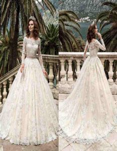 2019 Designer manches longues robes de mariée en dentelle robes de Noiva ss robe de mariée robe de mariée sur mesure robes de mariée vintage3473873