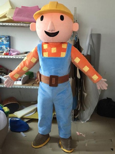 2019 Remise usine hot adulte Bob le costume de mascotte Builder Bob le costume Buildermascotte Bob le Costume Builder