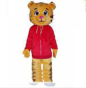 2019 Korting fabrieksverkoop cartoon Cakes Daniel Tiger Mascot Kostuum Daniele Tigere Mascot Kostuums