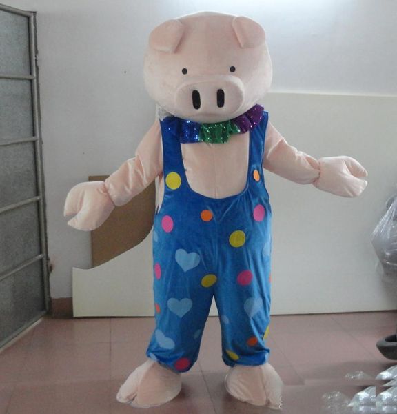 2019 Discount vente d'usine mignon petit costume de mascotte de cochon de porcelet avec costume de clown pour adulte à porter à vendre