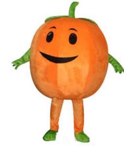 2019 Venta de fábrica con descuento Lindo disfraz de mascota de tamaño adulto de calabaza Vestido de fiesta de cumpleaños de lujo Disfraces de carnaval de Halloween