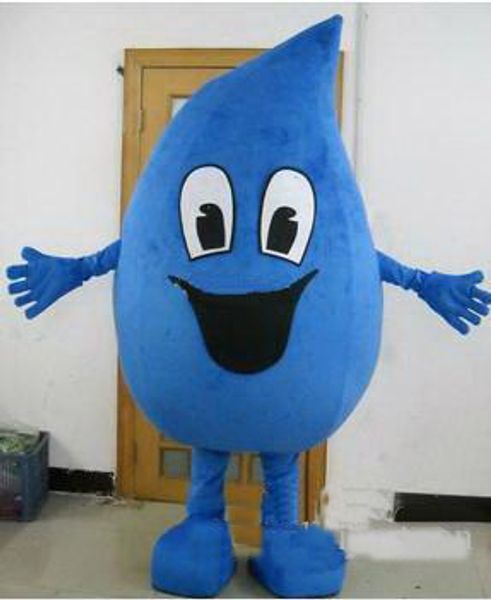2019 Descuento venta de fábrica cinco estilos Imagen real Material EVA adulto azul Gota de agua Disfraces de mascota accesorios fiesta dibujos animados Ropa