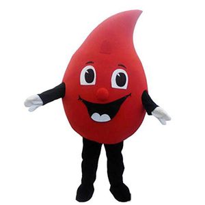 2019 Discount vente d'usine spécial personnalisé goutte rouge de costume de mascotte de sang Cartoon Fancy Dress