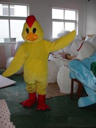 2019 Remise vente d'usine jaune Pointu poulet Déguisement Dessin Animé Adulte Animal Mascotte Costume livraison gratuite